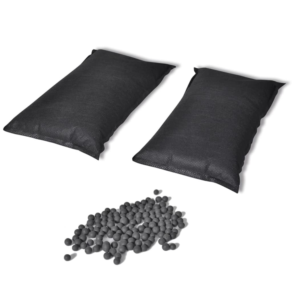 vidaXL Торбички за дезодориране с активен въглен 2 бр 2 кг