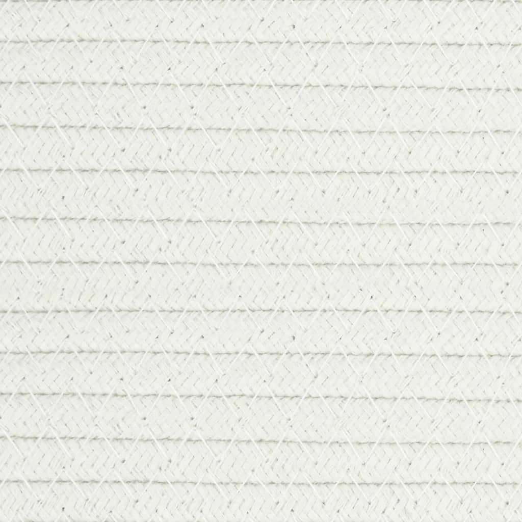 vidaXL Кош за съхранение, черно и бяло, Ø49x65 см, памук