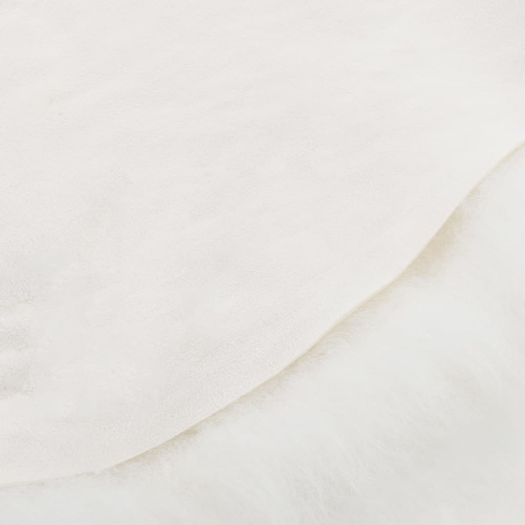 vidaXL Покривало за стол от исландска овча кожа кремаво 70x110 см