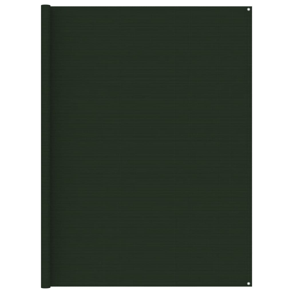 vidaXL Килим за палатка, 250x350 см, тъмнозелен