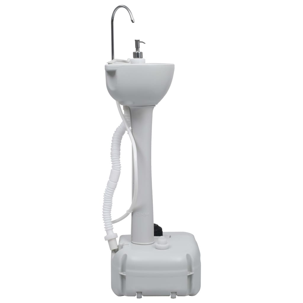 vidaXL Преносима къмпинг стойка за миене на ръце и резервоар за вода