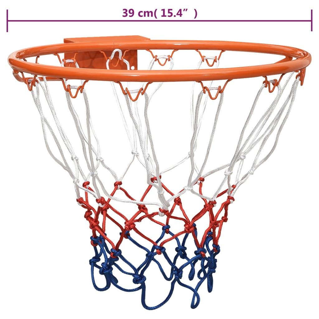 vidaXL Баскетболен ринг оранжев 39 см стомана
