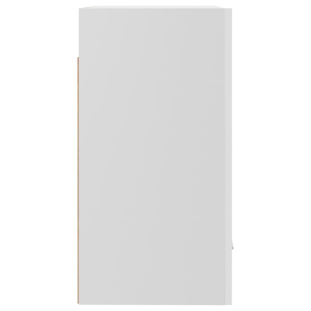 vidaXL Висящи шкафове, бял гланц, 2 бр, 50x31x60 см, ПДЧ