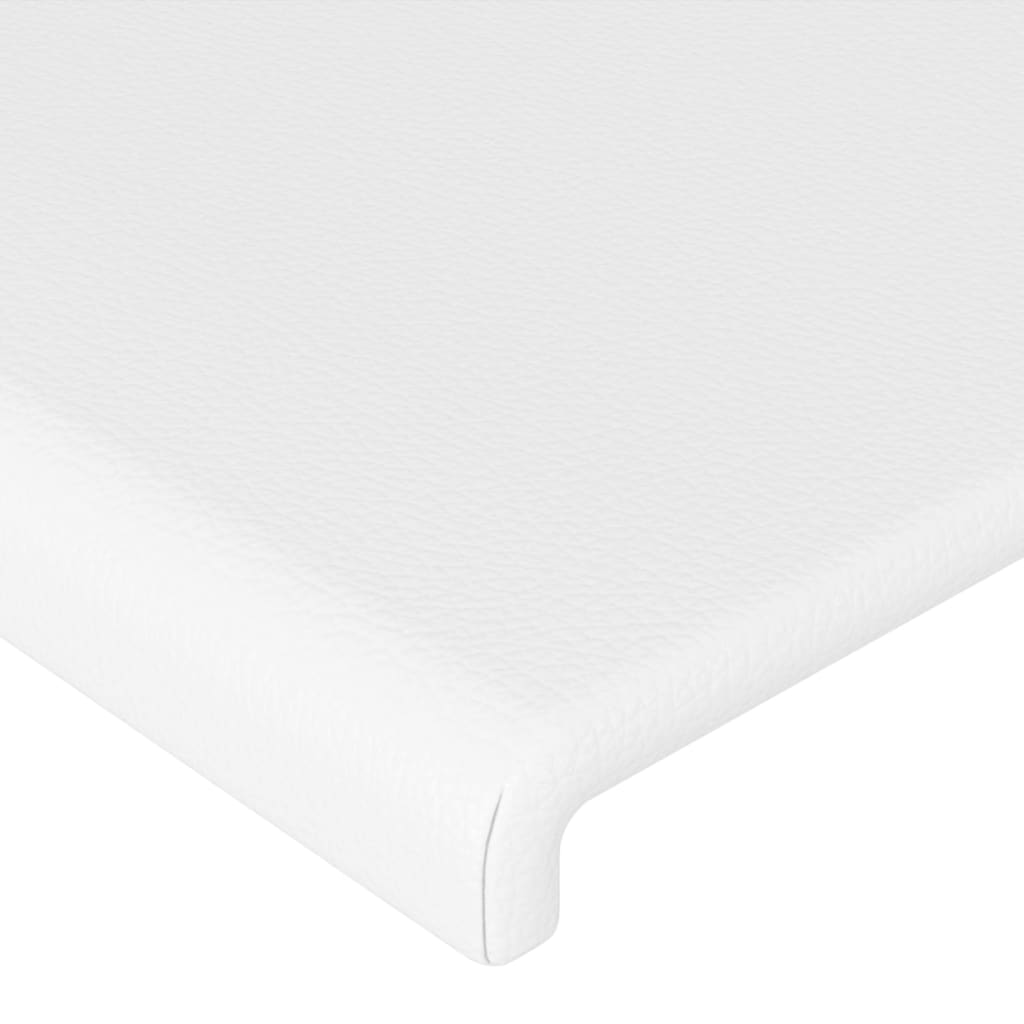 vidaXL Горни табли за легло 4 бр бели 72x5x78/88 см изкуствена кожа