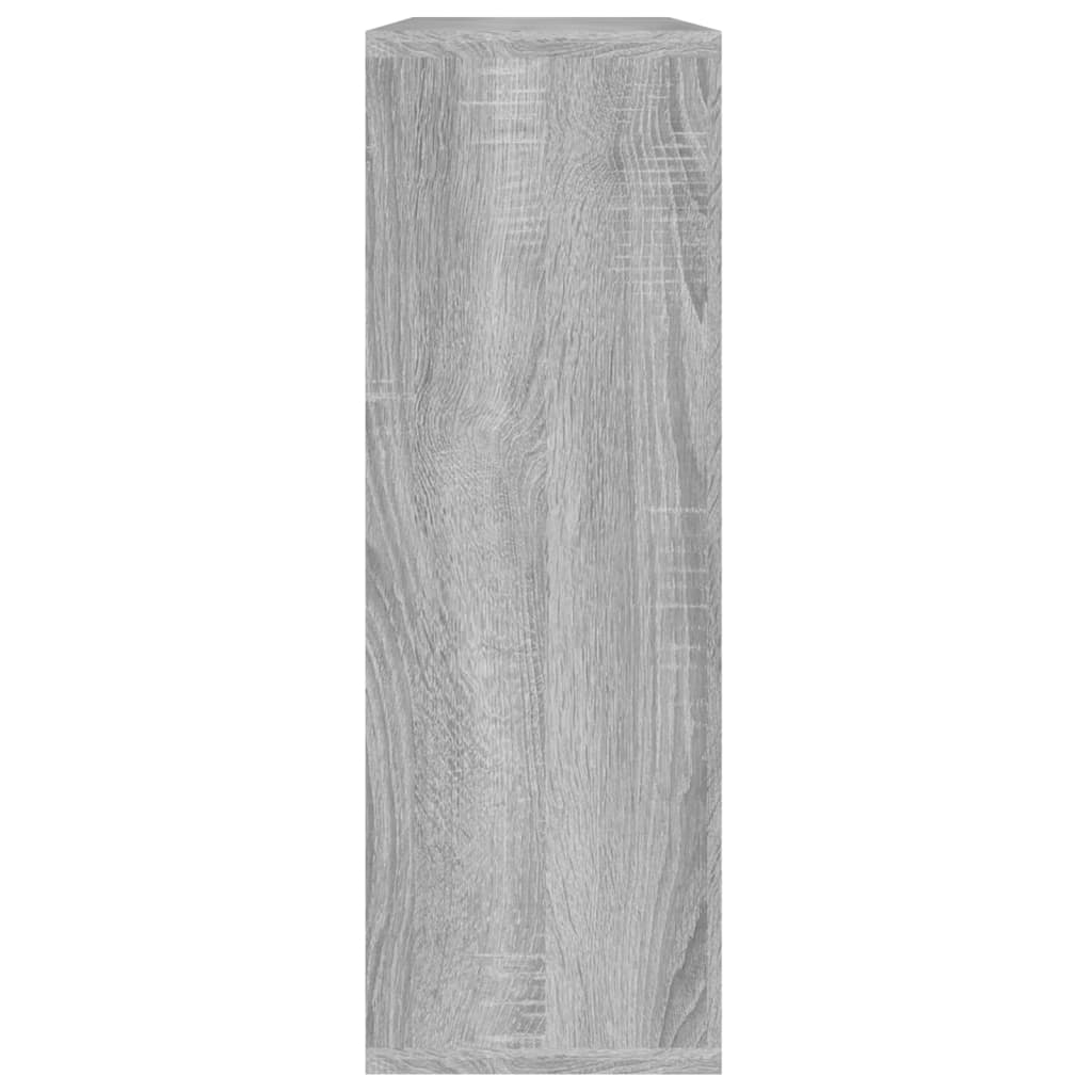 vidaXL Стенен рафт, сив сонома, 104x20x58,5 см, инженерно дърво