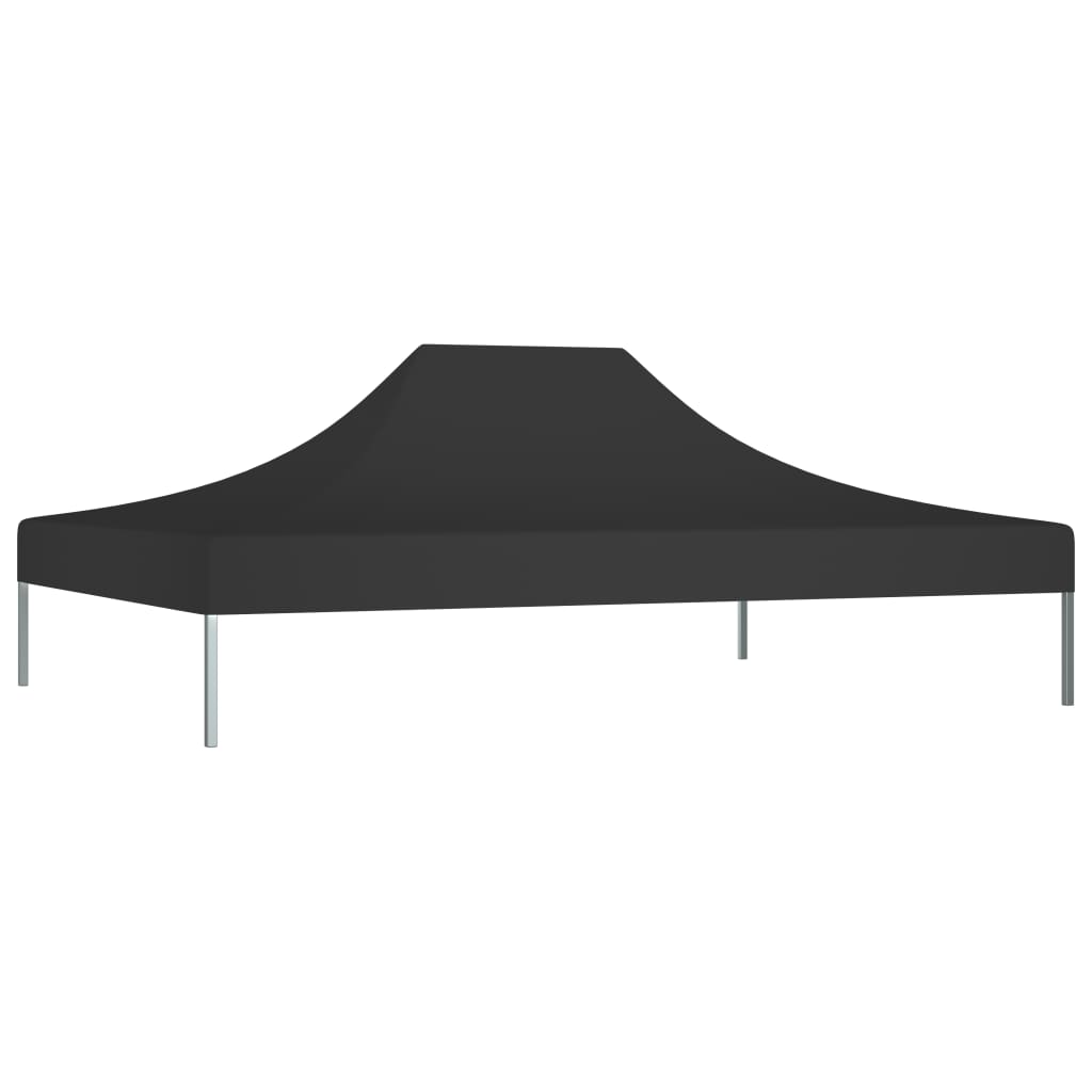vidaXL Покривало за парти шатра, 4x3 м, черно, 270 г/м²