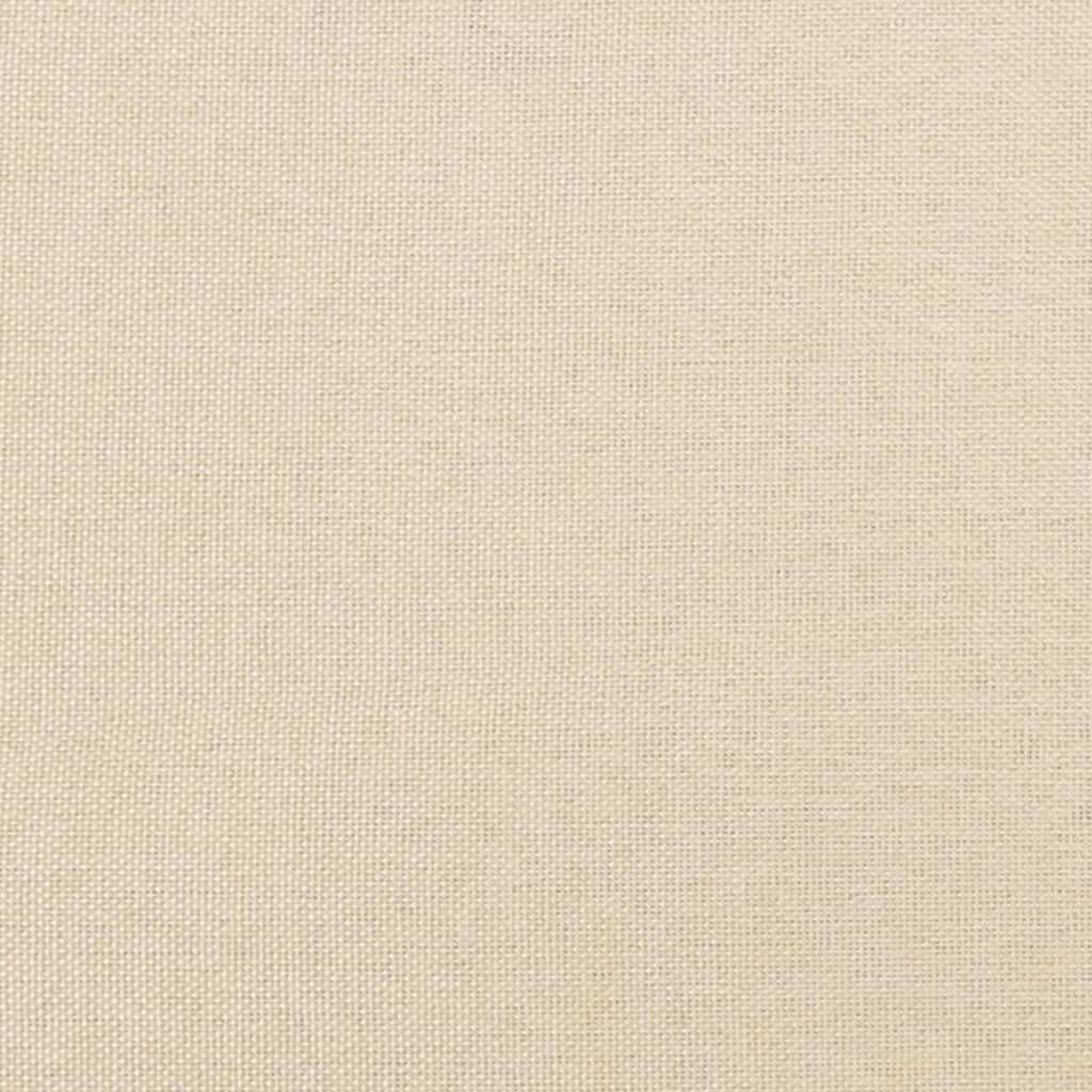 vidaXL Горна табла за легло с уши, кремава, 83x23x78/88 см, плат