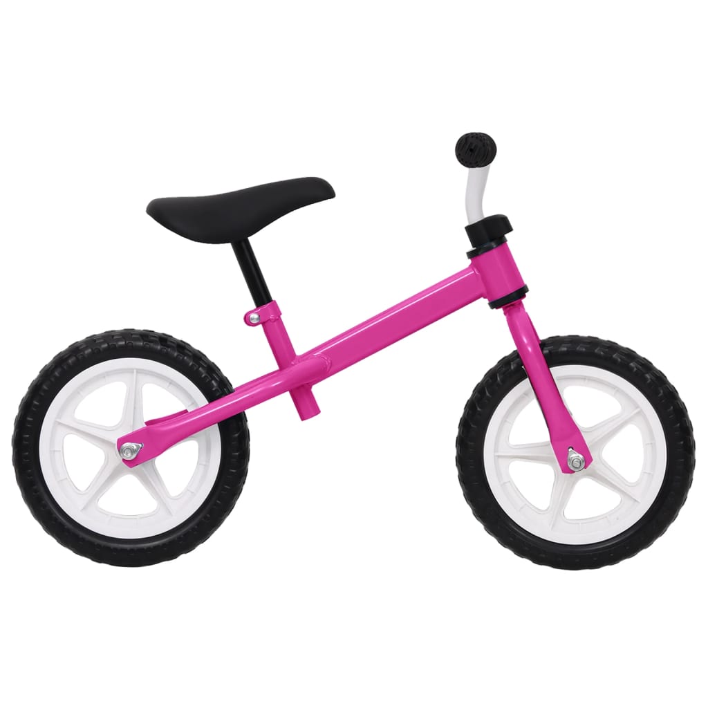 vidaXL Детски велосипед за балансиране, гуми 11 цола, розов