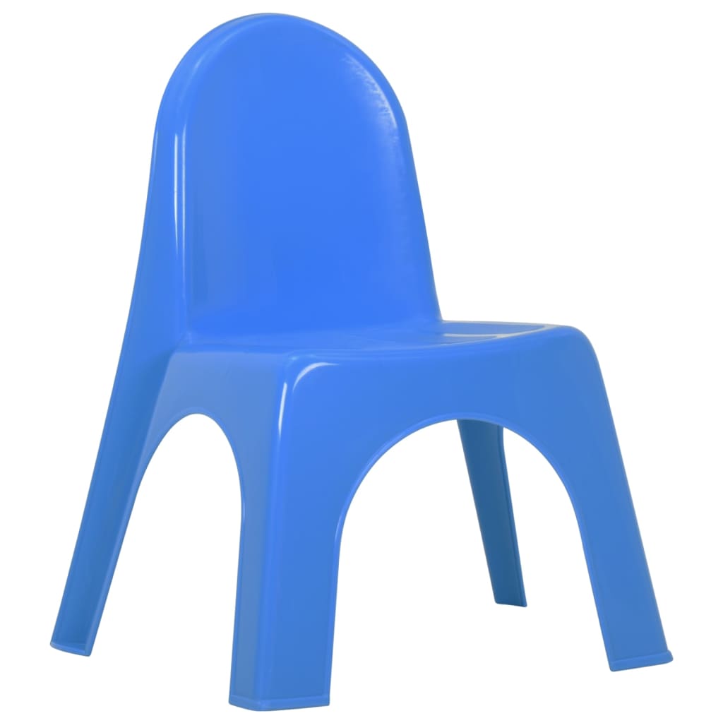 vidaXL Детски комплект маса и столчета, PP