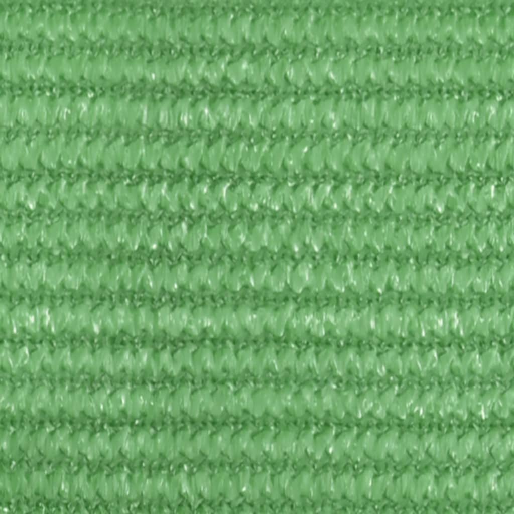 vidaXL Платно-сенник, 160 г/м², светлозелено, 3,5x3,5x4,9 м, HDPE