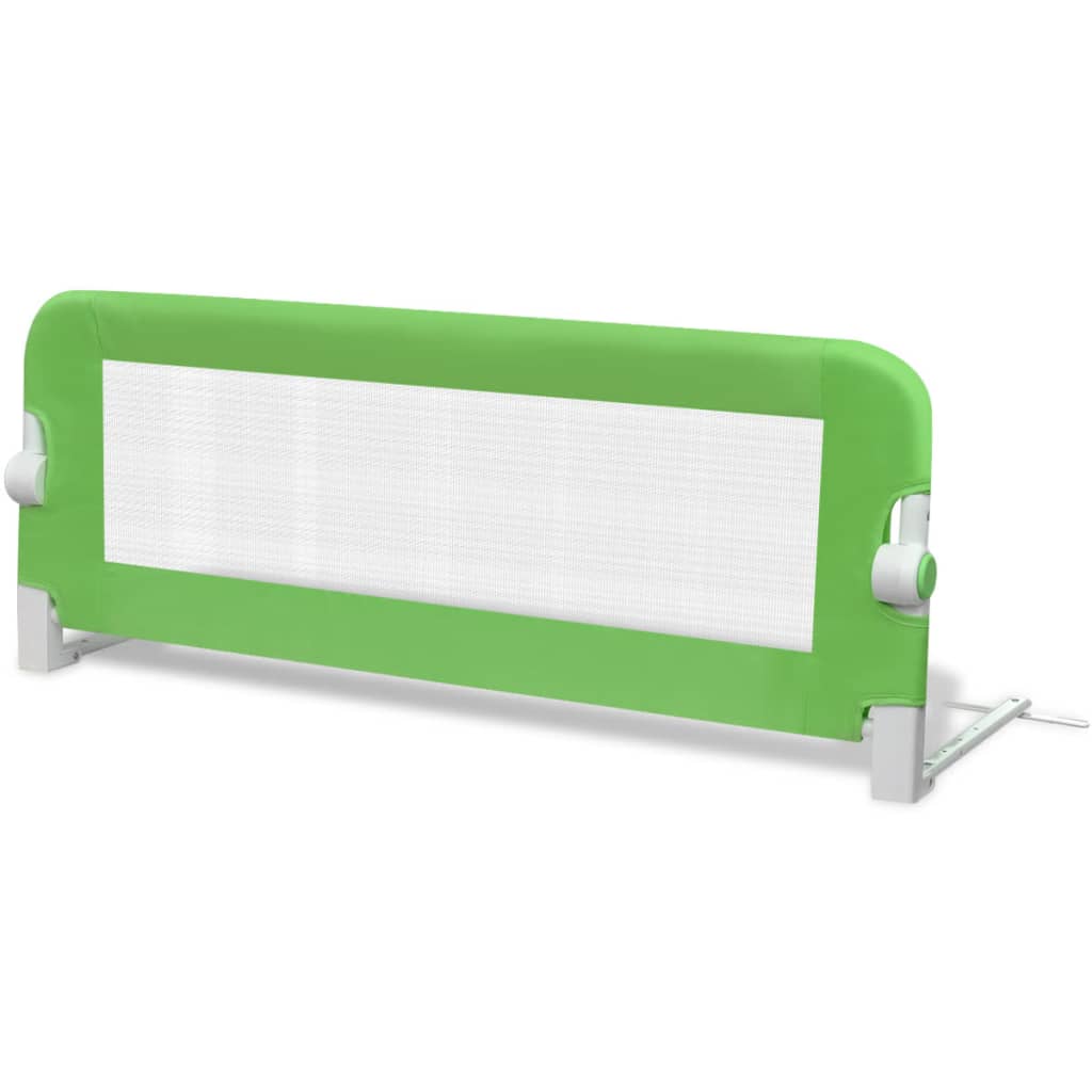 vidaXL Ограничител за детско легло, 102x42 см, зелен