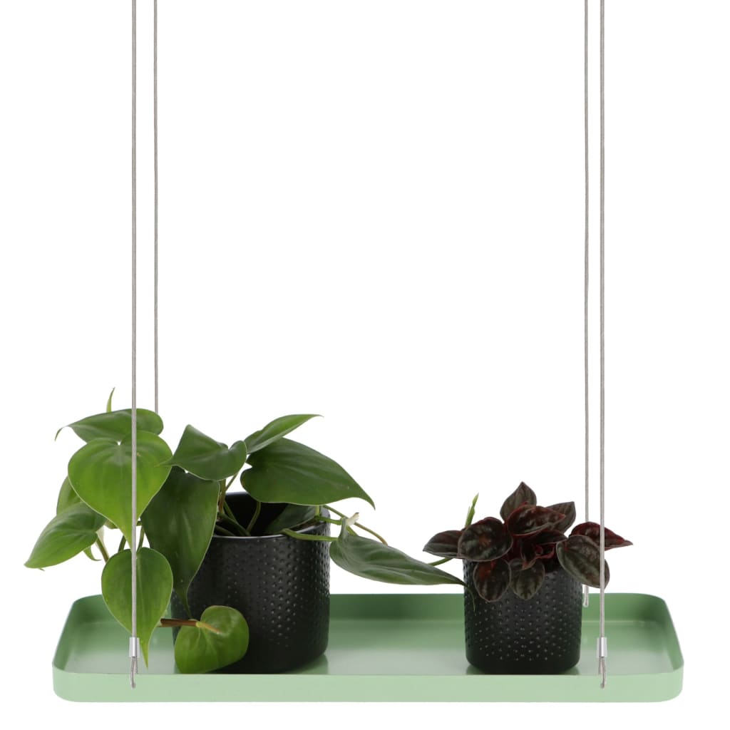 Esschert Design Висяща подложка за растения правоъгълна зелена S