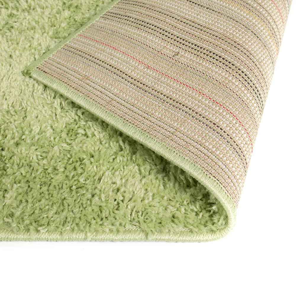 vidaXL Рошав килим тип шаги, 120x170 см, зелен