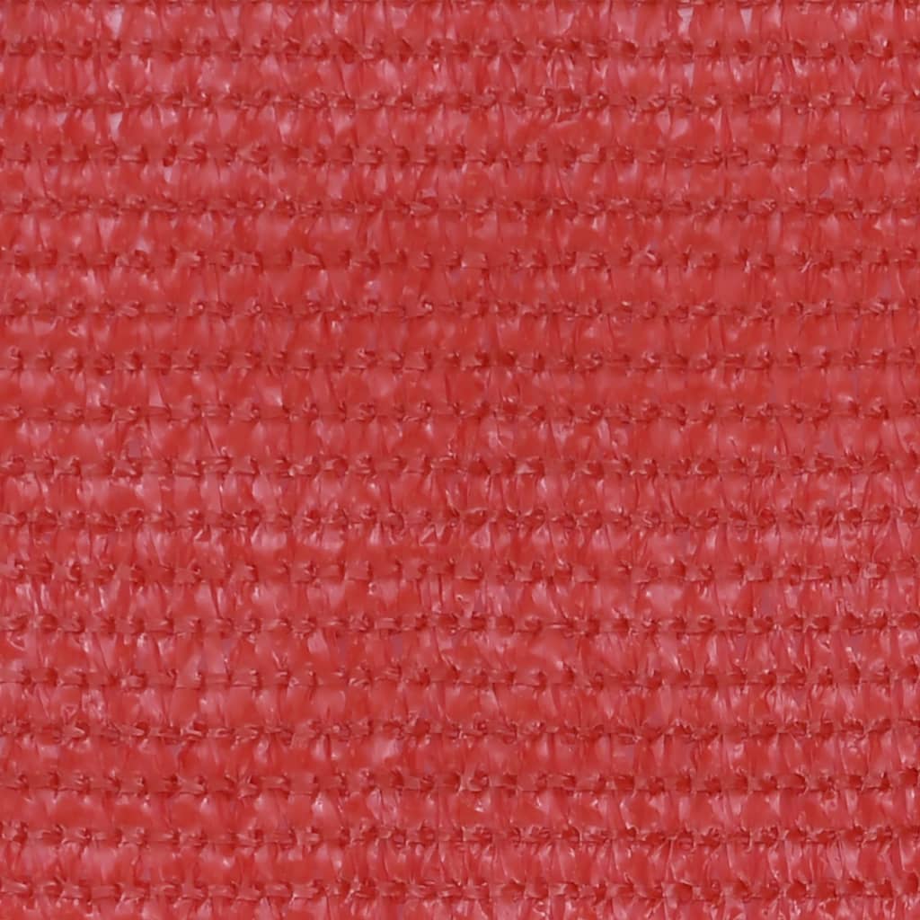 vidaXL Балконски параван, червен, 75x500 см, HDPE