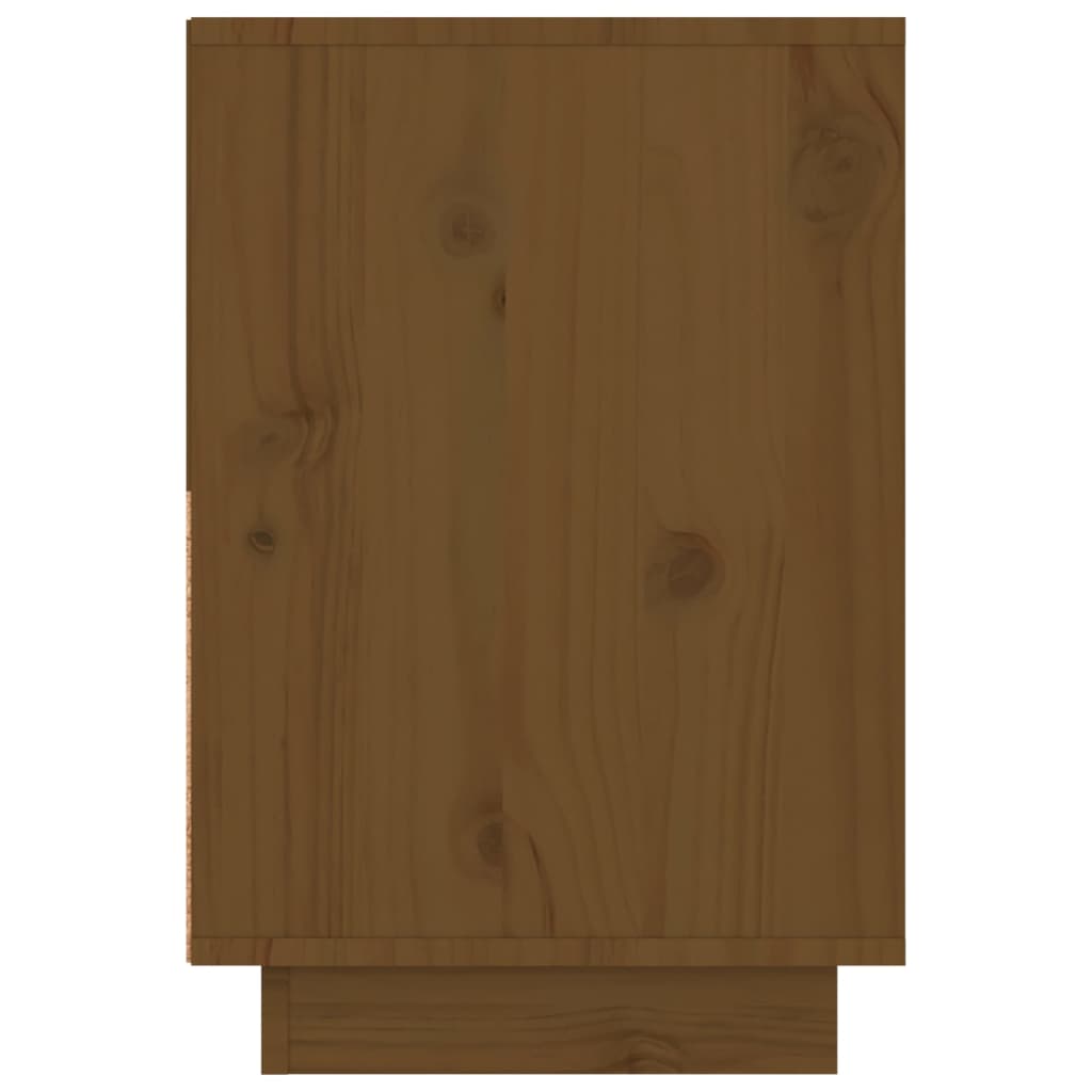 vidaXL Нощни шкафчета, 2 бр, меденокафяви, 60x34x51 см, бор масив