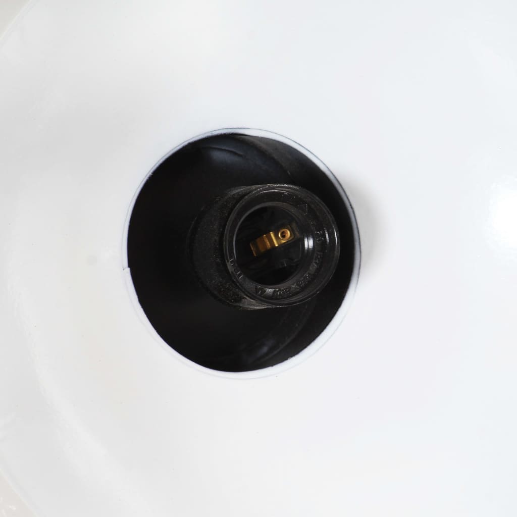 vidaXL Индустриална пенделна лампа, 32 см, черна, E27