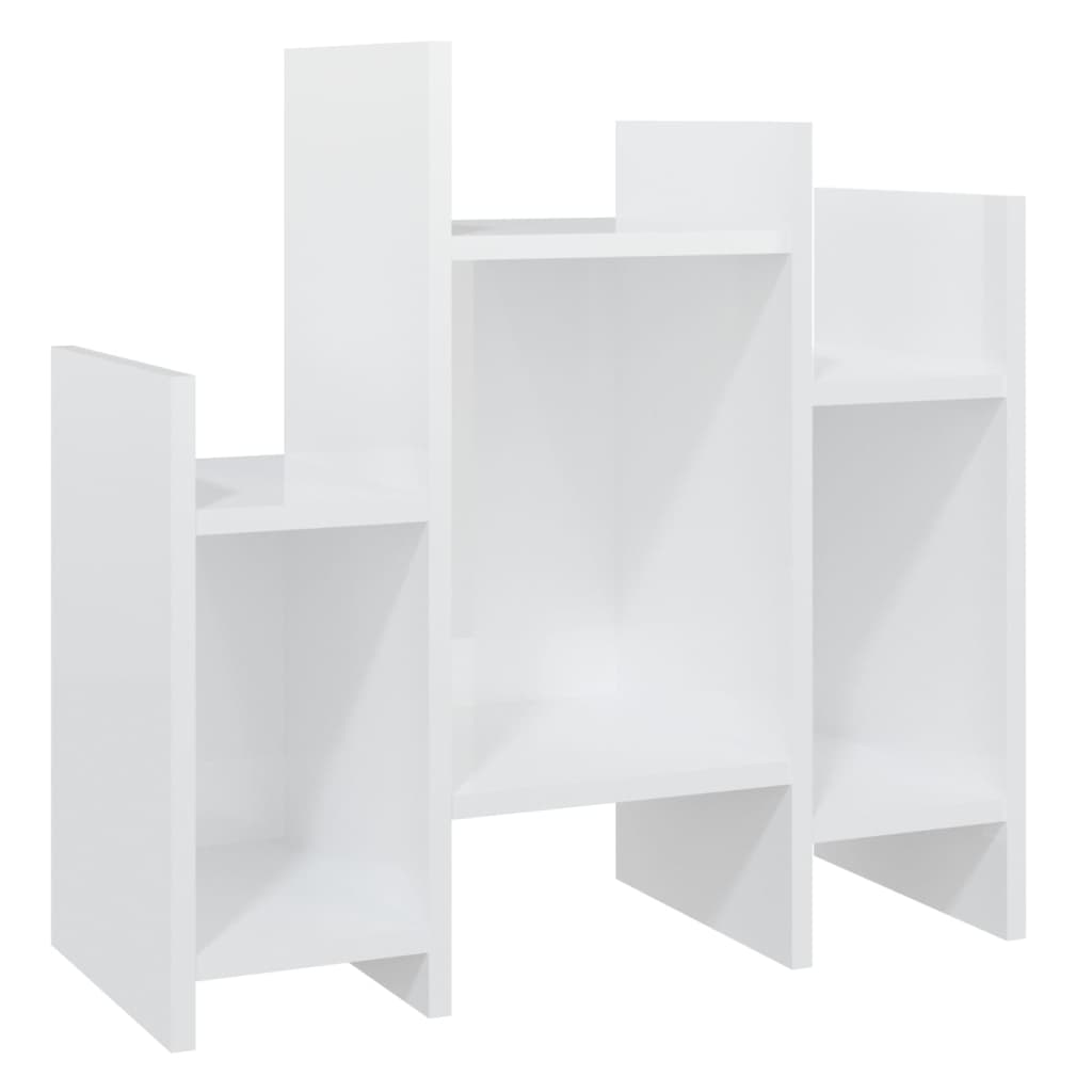 vidaXL Страничен шкаф, бял гланц, 60x26x60 см, ПДЧ
