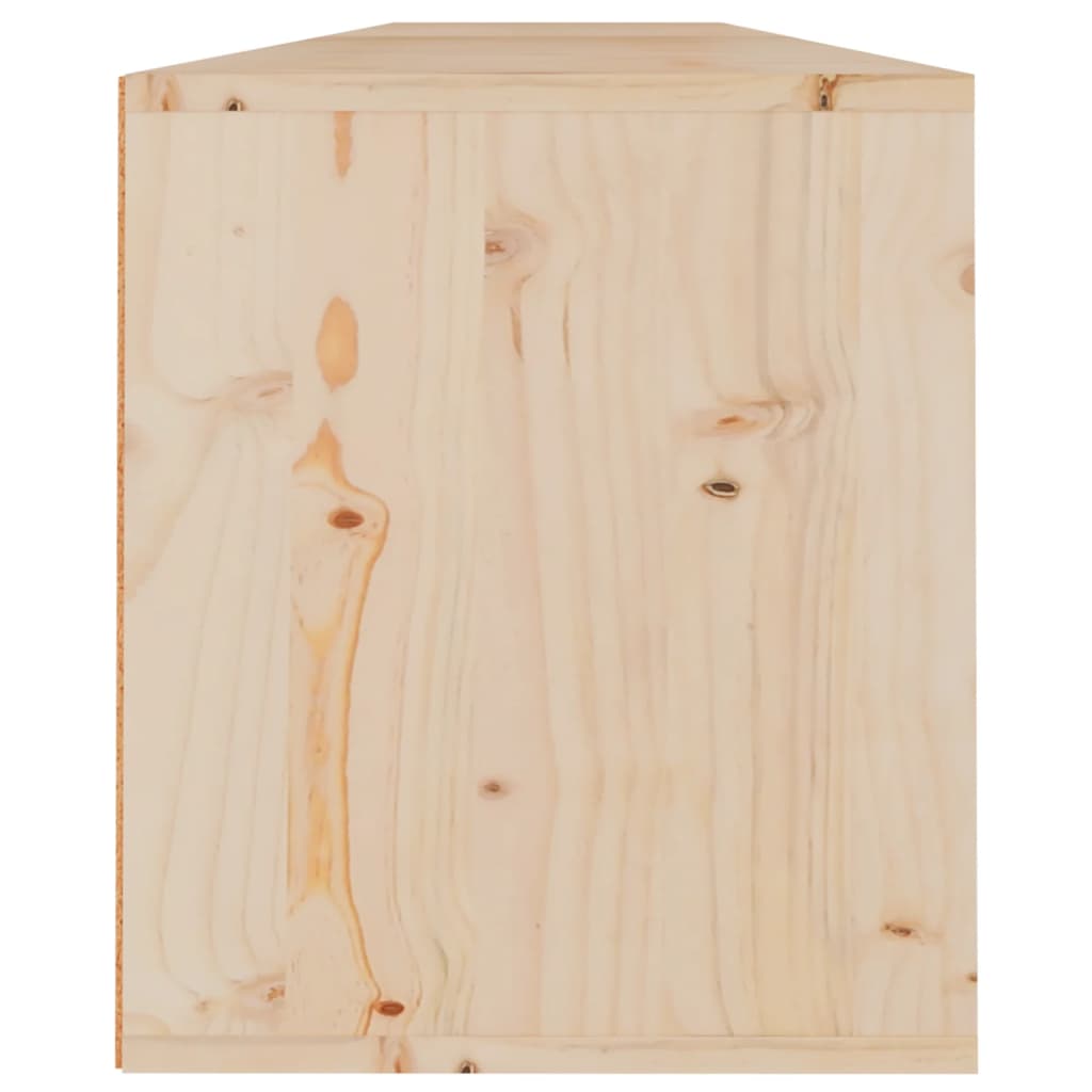 vidaXL Стенни шкафове, 2 бр, 100x30x35 см, борово дърво масив