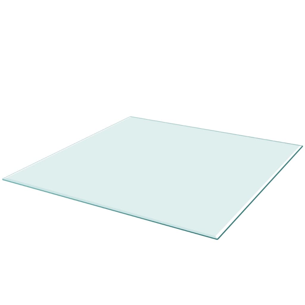 vidaXL Темпериран стъклен плот за маса, квадратен, 800х800 мм