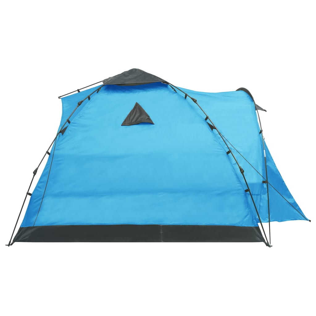 vidaXL Pop up палатка за къмпинг, 3-местна, синя