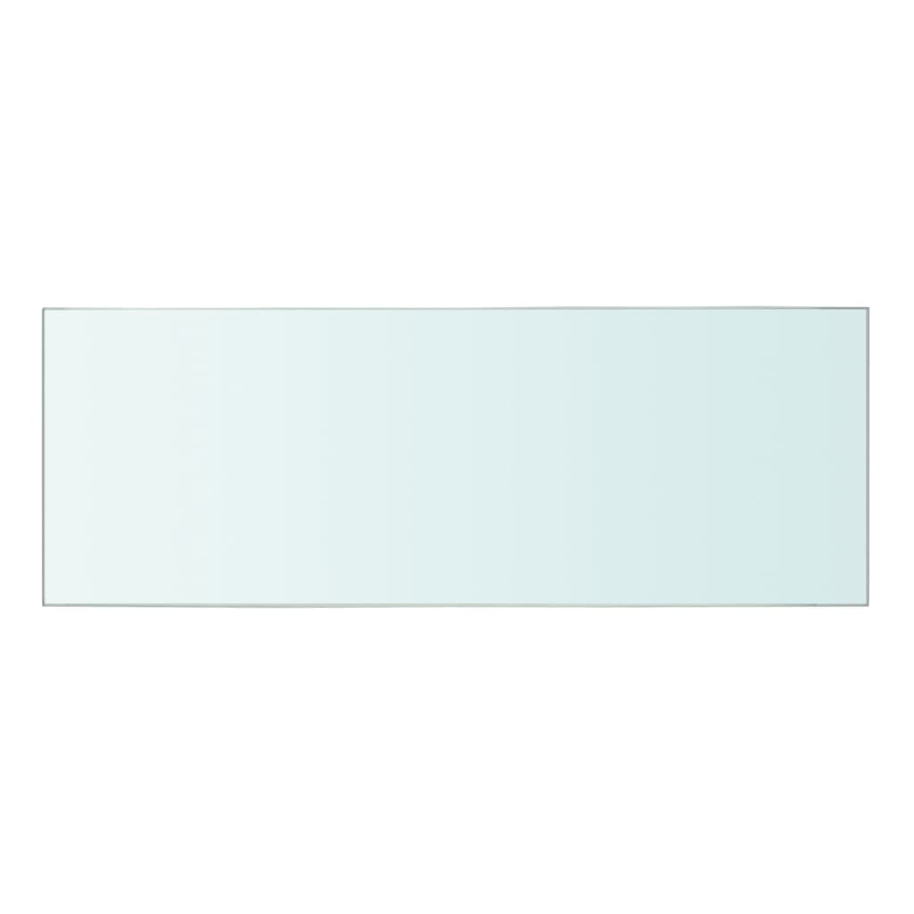 vidaXL Плоча за рафт, прозрачно стъкло, 40 x 12 см