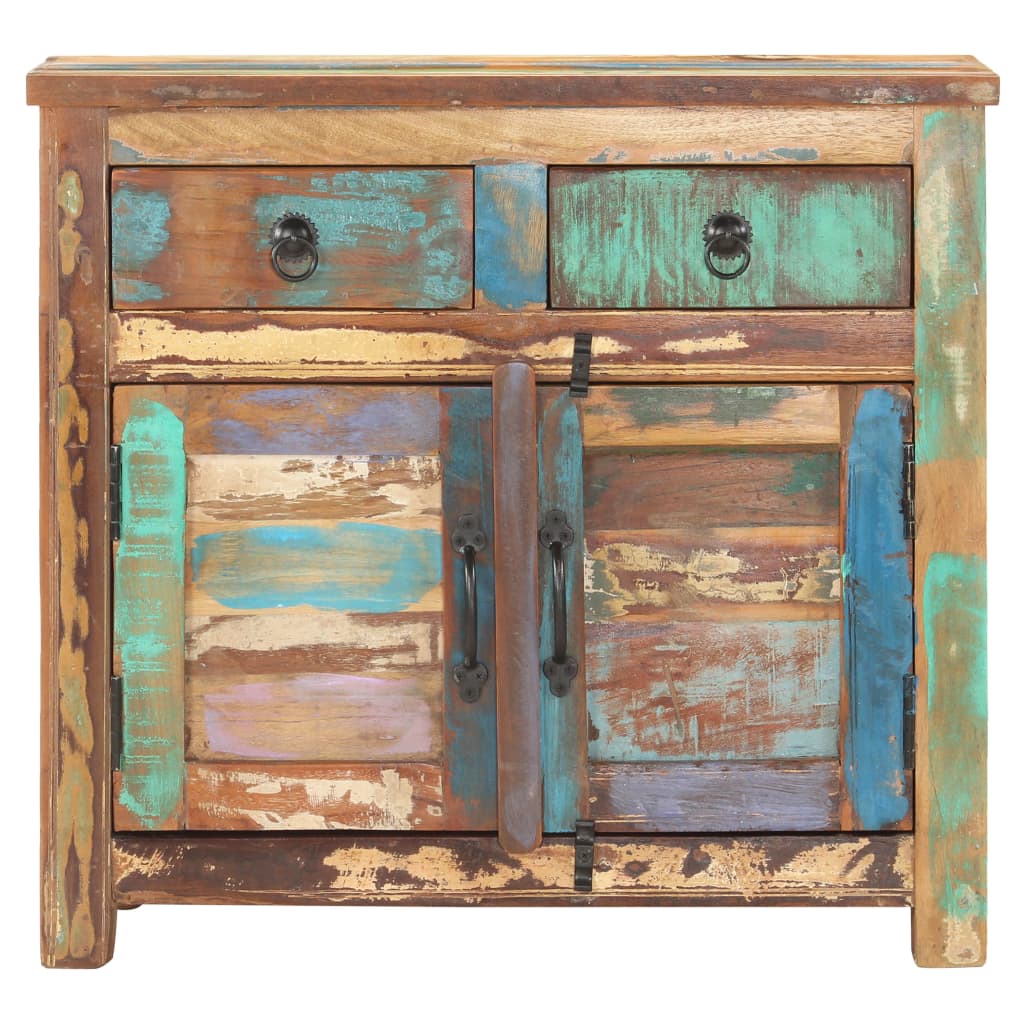 vidaXL Сайдборд, 70x35x65 см, регенерирана дървесина масив