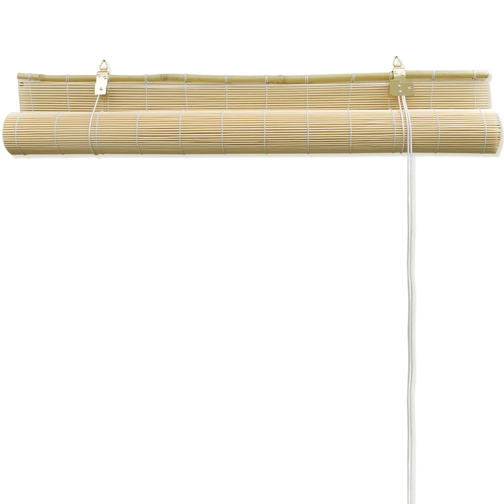 vidaXL Бамбукова ролетна щора, 140x220 см, естетвен цвят