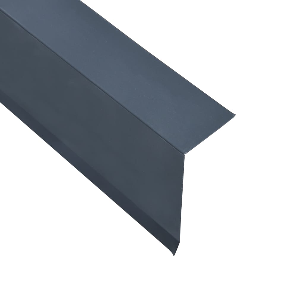 vidaXL Странични ръбове за покрив 5 бр алуминий антрацит 170 см