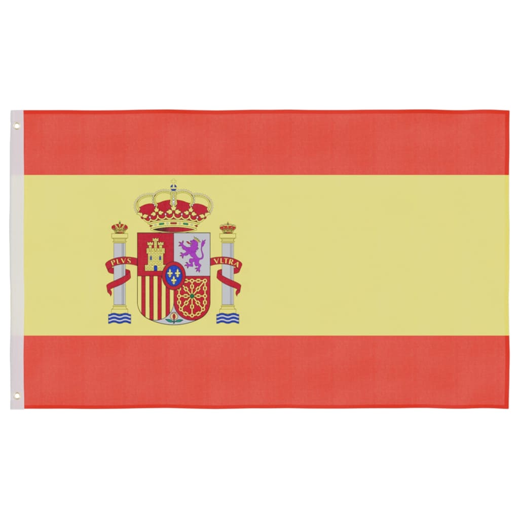 vidaXL Флаг на Испания и алуминиев флагщок, 6,2 м