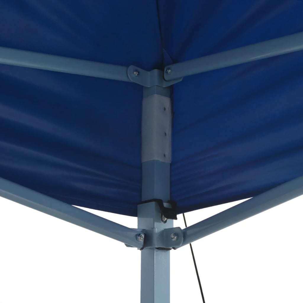 vidaXL Професионална сгъваема парти шатра, 3х4 м, стомана, синя