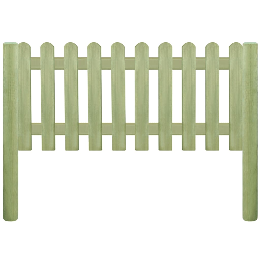 vidaXL Решетъчна ограда, импрегниран бор, 5,1 м, 130 см, 6/9 см