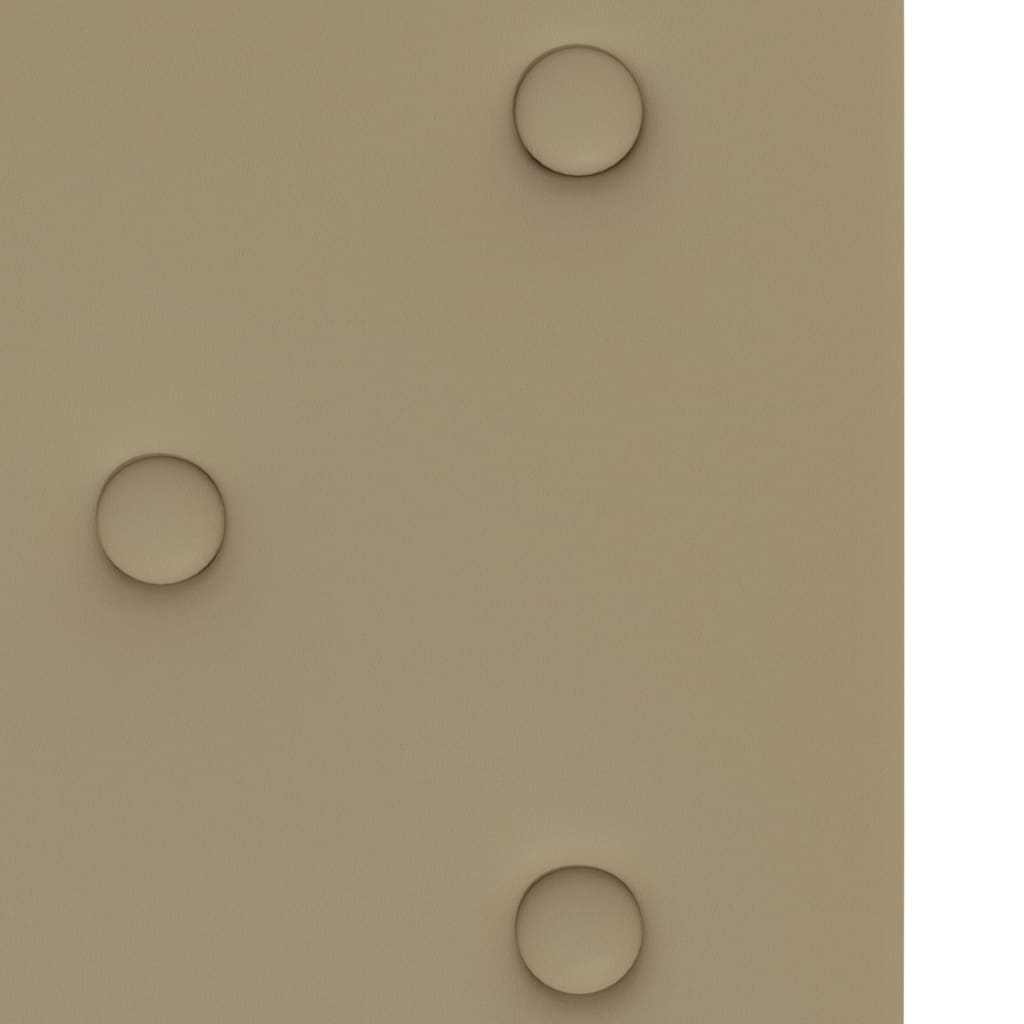 vidaXL Стенни панели 12 бр капучино 90x30 см изкуствена кожа 3,24 м²
