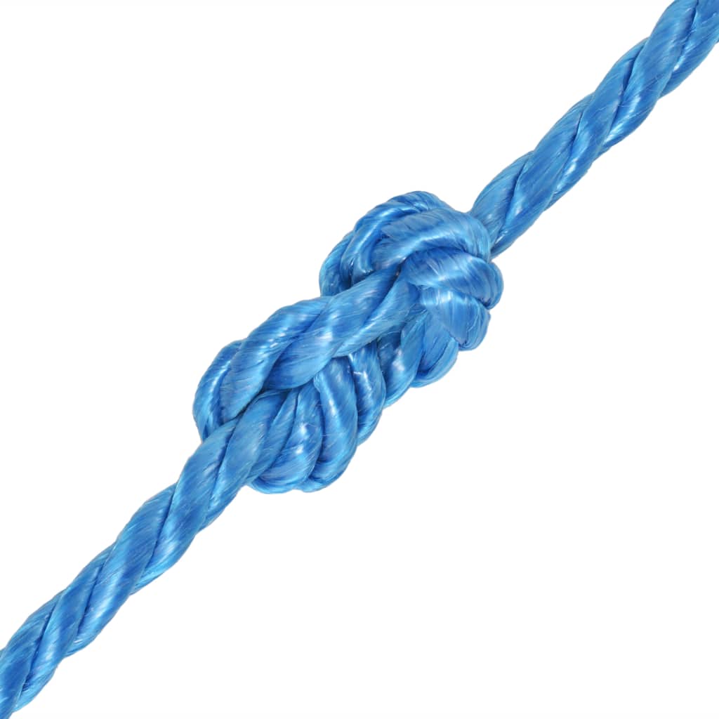 vidaXL Усукано въже, полипропилен, 6 мм, 200 м, синьо