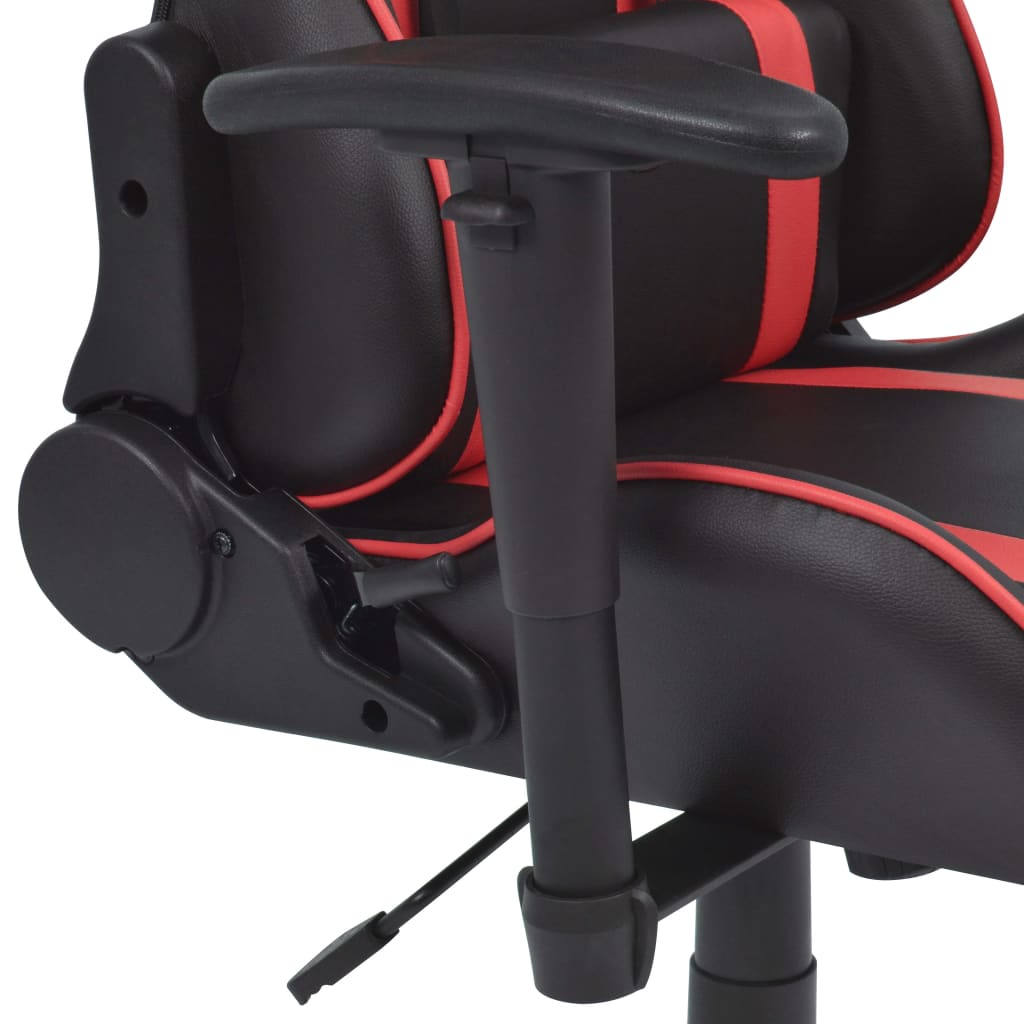 vidaXL Наклоняем офис рейсинг стол с подложка за крака, червено