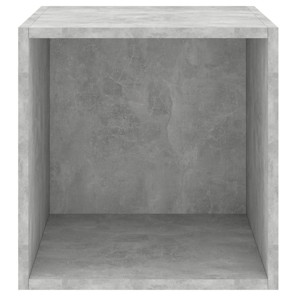 vidaXL Стенни шкафове, 4 бр, бетонно сиво, 37x37x37 см, ПДЧ