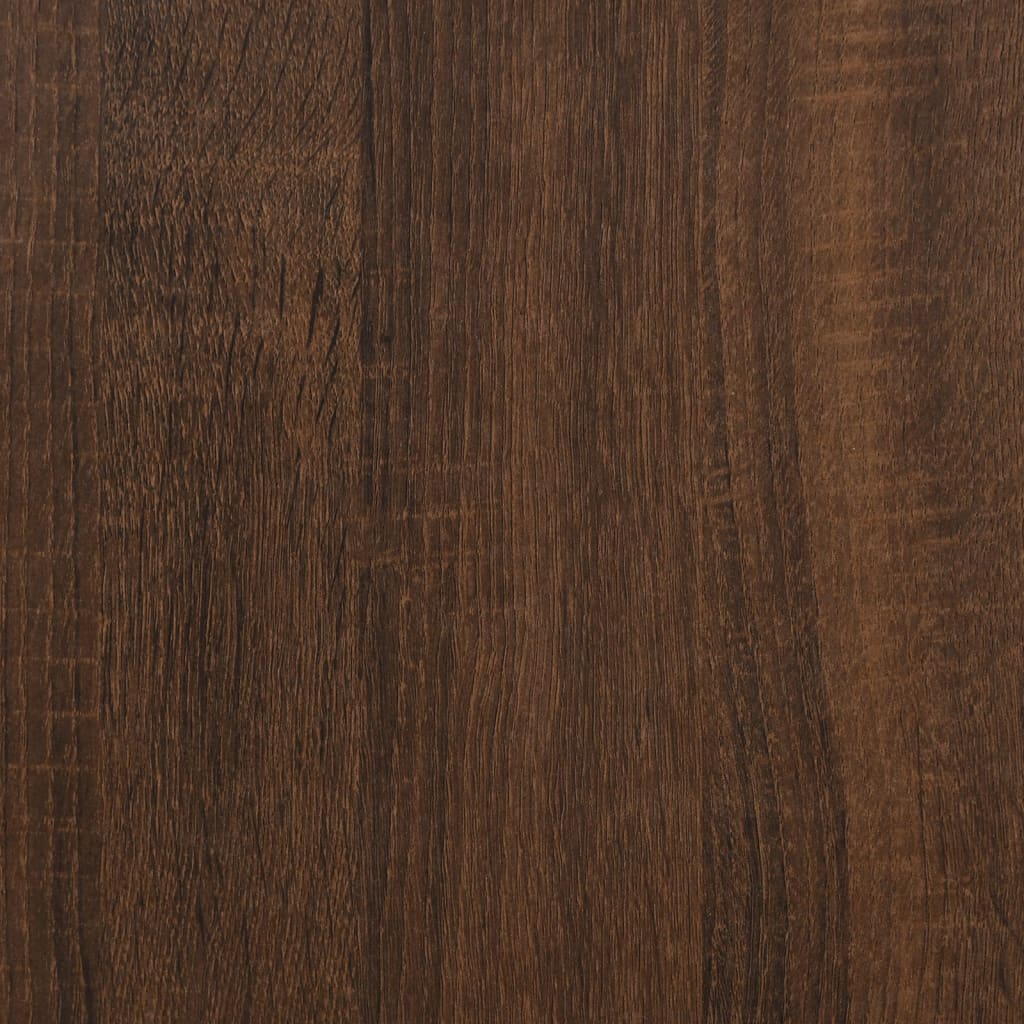 vidaXL Странична маса, кафяв дъб, 35x30x60 см, инженерно дърво