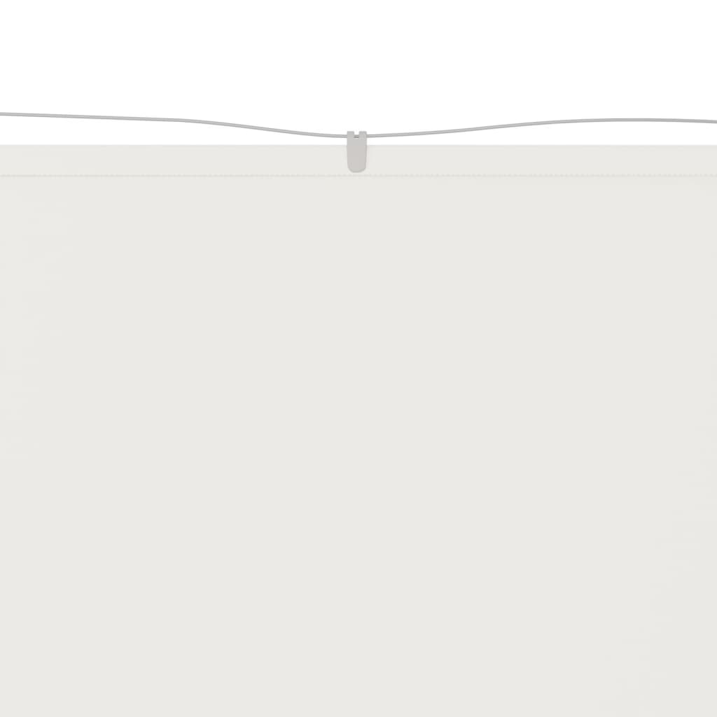 vidaXL Вертикален сенник, бял, 100x1000 см, оксфорд плат