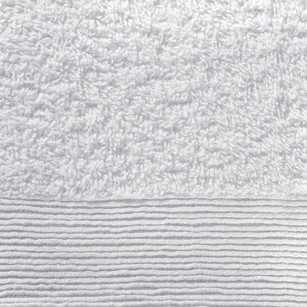 vidaXL Комплект от 12 хавлиени кърпи, памук, 450 г/м2, бял