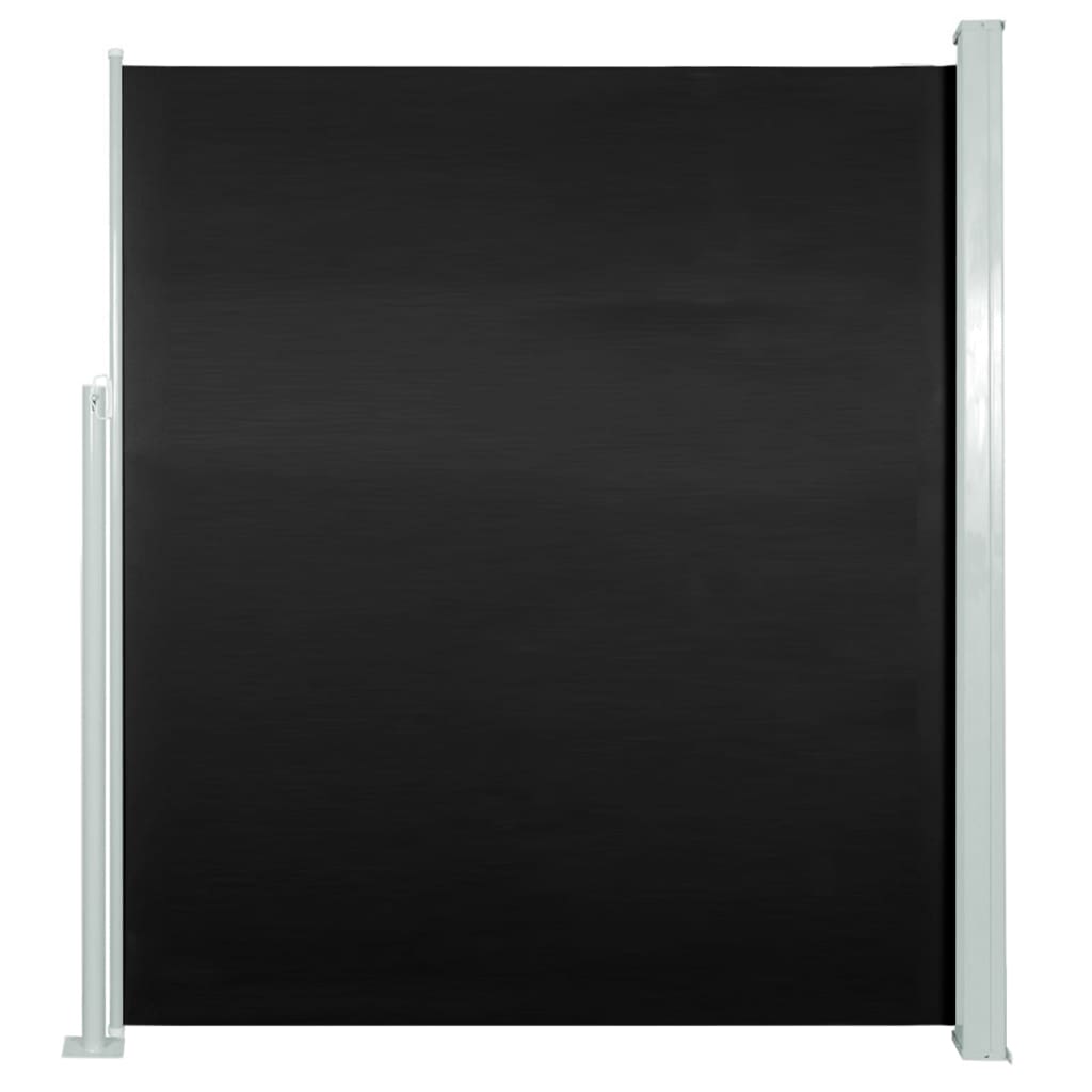 vidaXL Странична тента за вътрешен двор/тераса, 160x300 см, черна