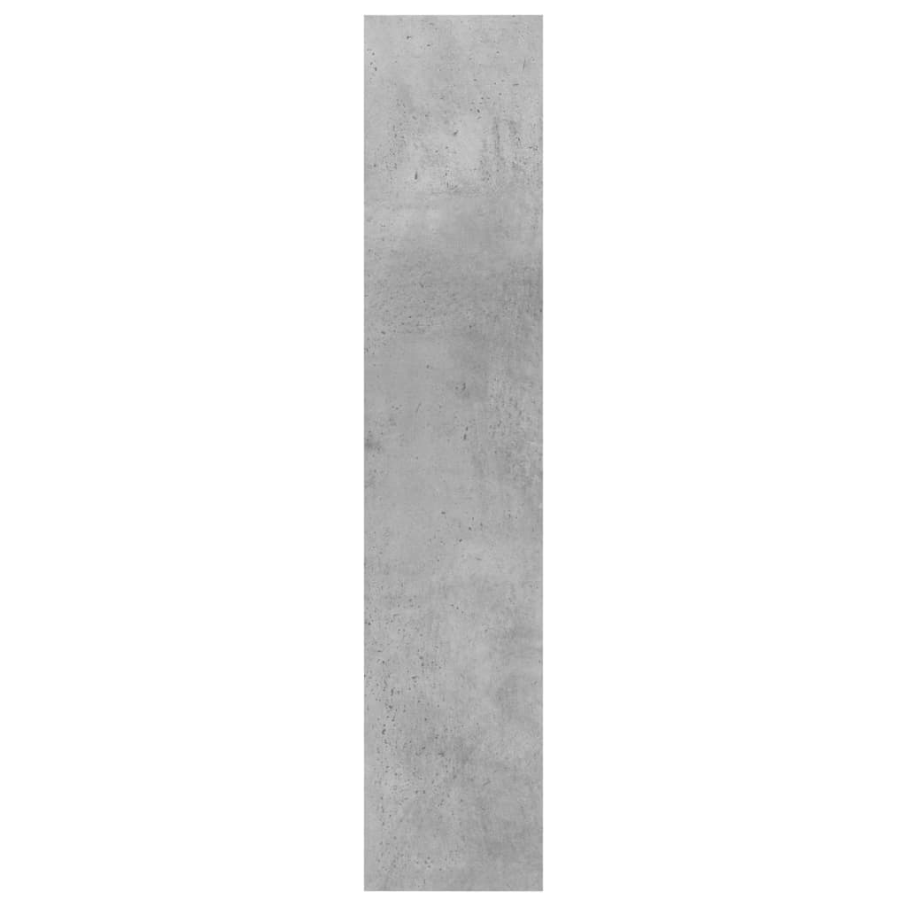 vidaXL Стенен рафт, бетонно сив, 90x16x78 см, ПДЧ