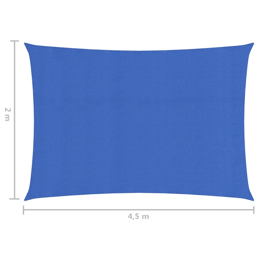 vidaXL Платно-сенник, 160 г/м², синьо, 2x4,5 м, HDPE