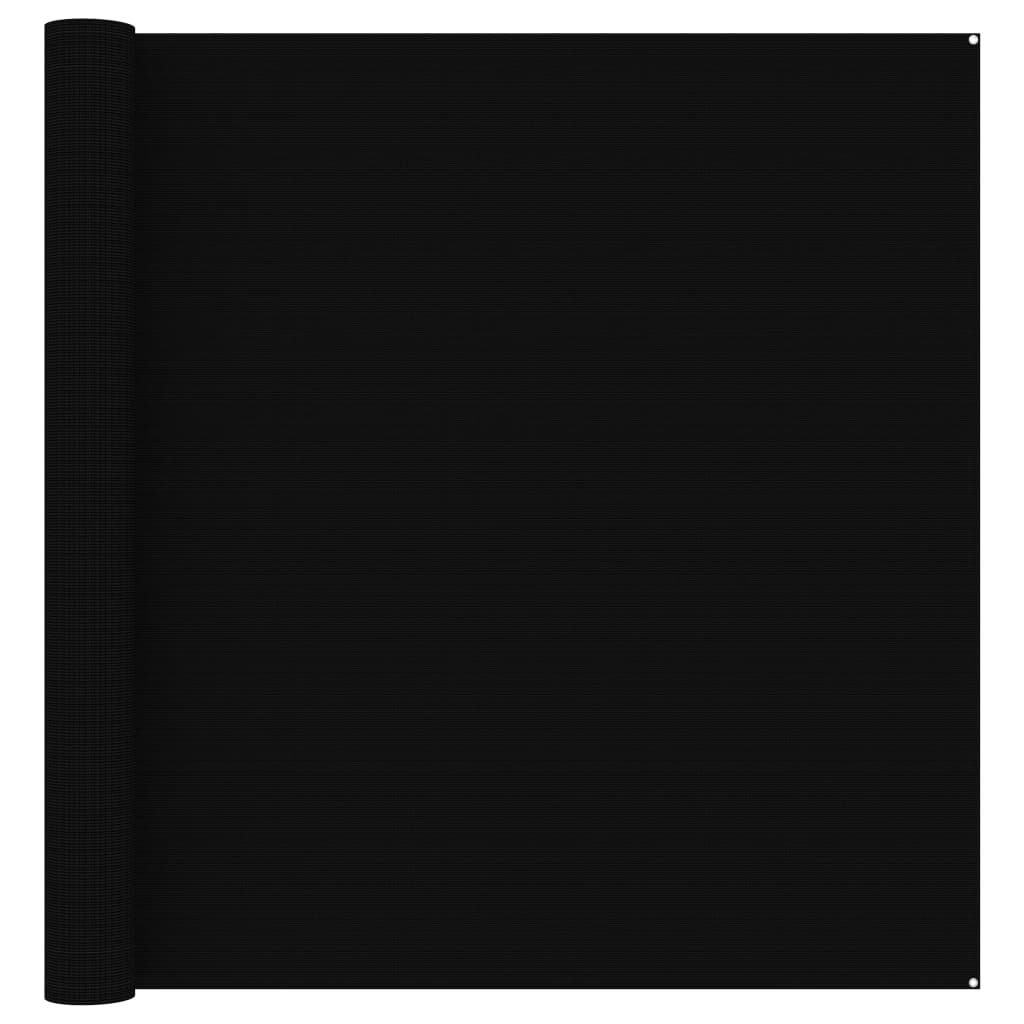 vidaXL Килим за палатка, 300x500 см, черен