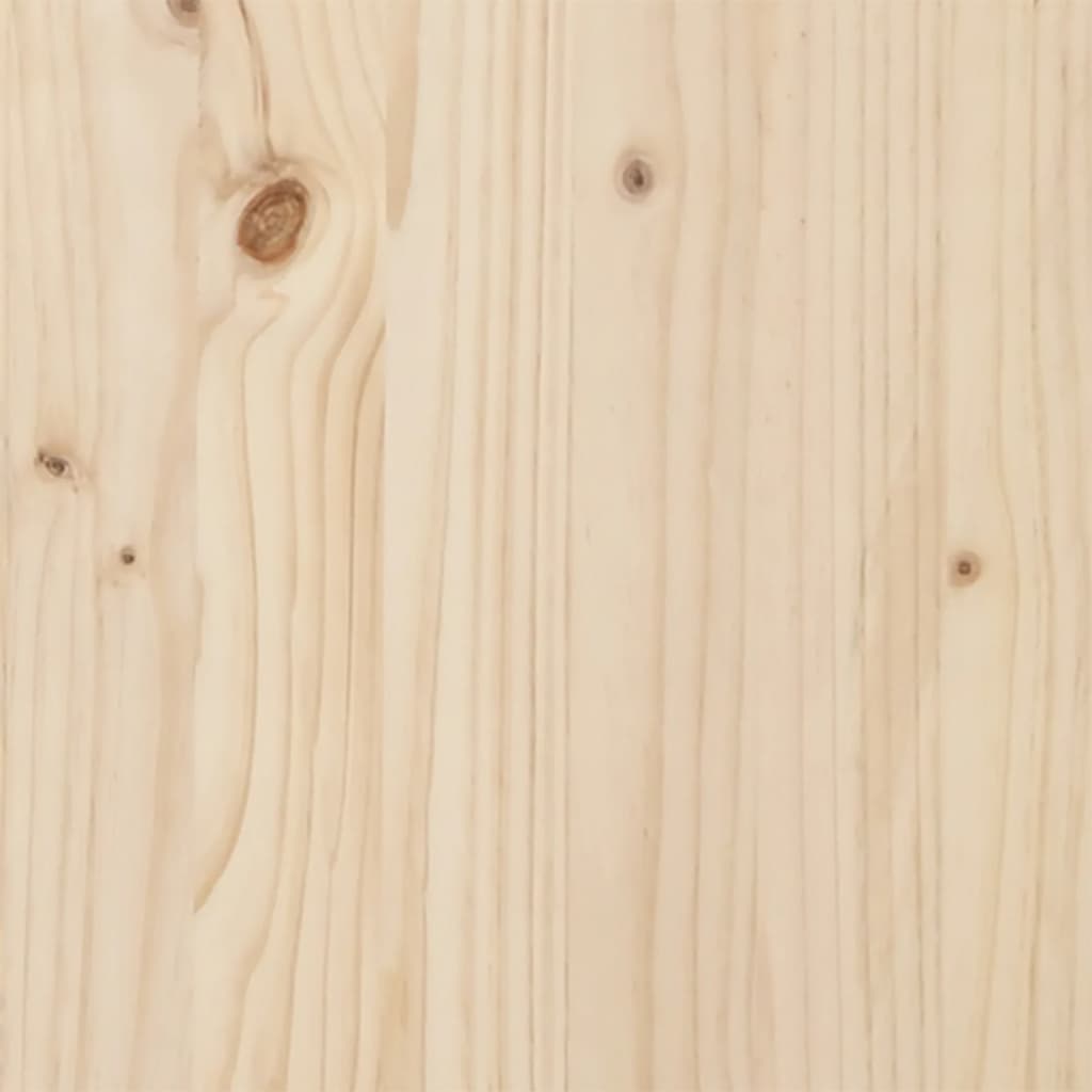 vidaXL Маса за разсаждане с рафт, 82,5x50x75 см, борово дърво масив