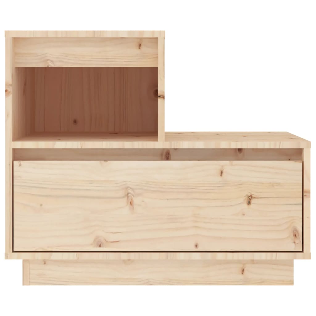 vidaXL Нощни шкафчета, 2 бр, 60x34x51 см, борово дърво масив