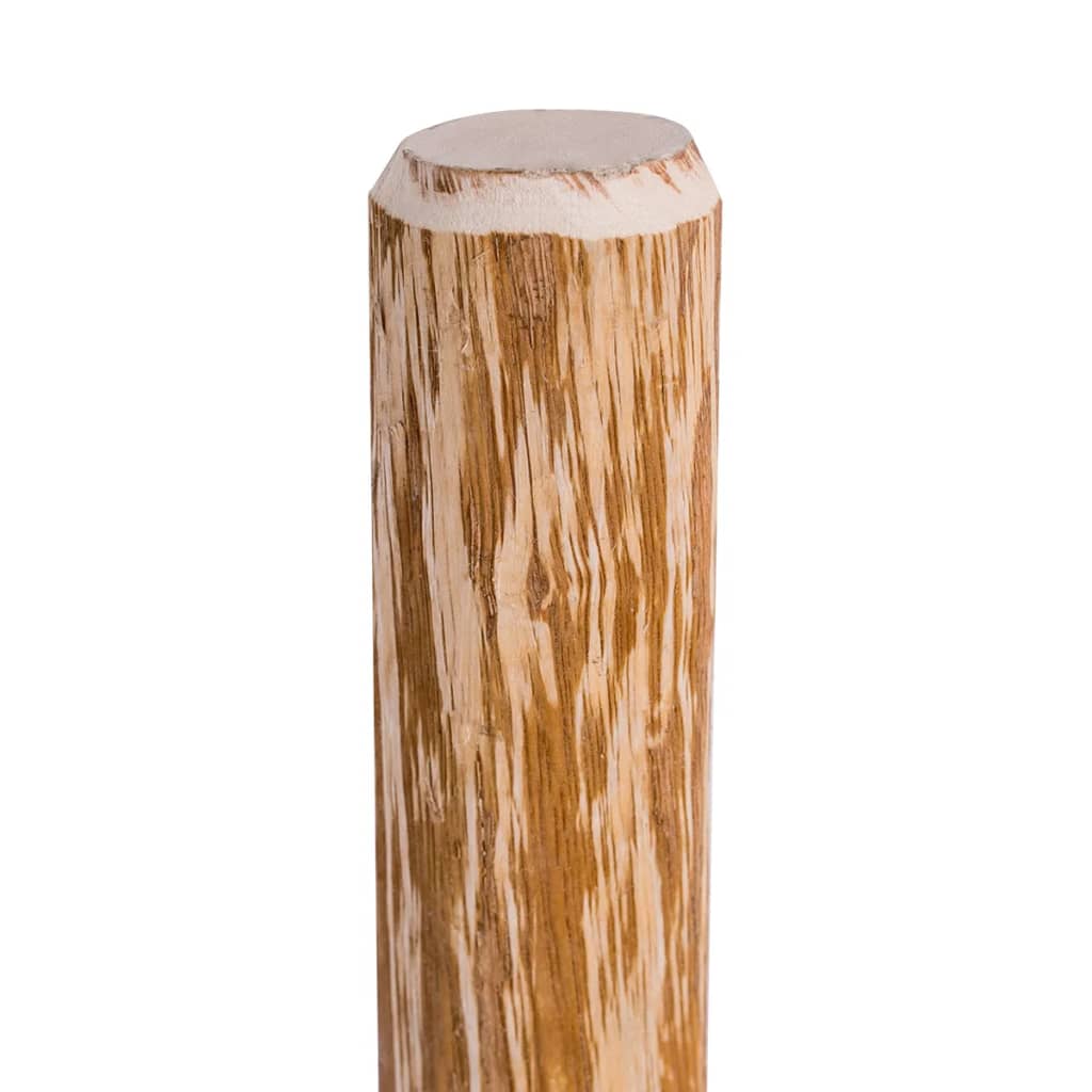 vidaXL Заострени оградни колове, 4 бр, лешниково дърво, 90 см