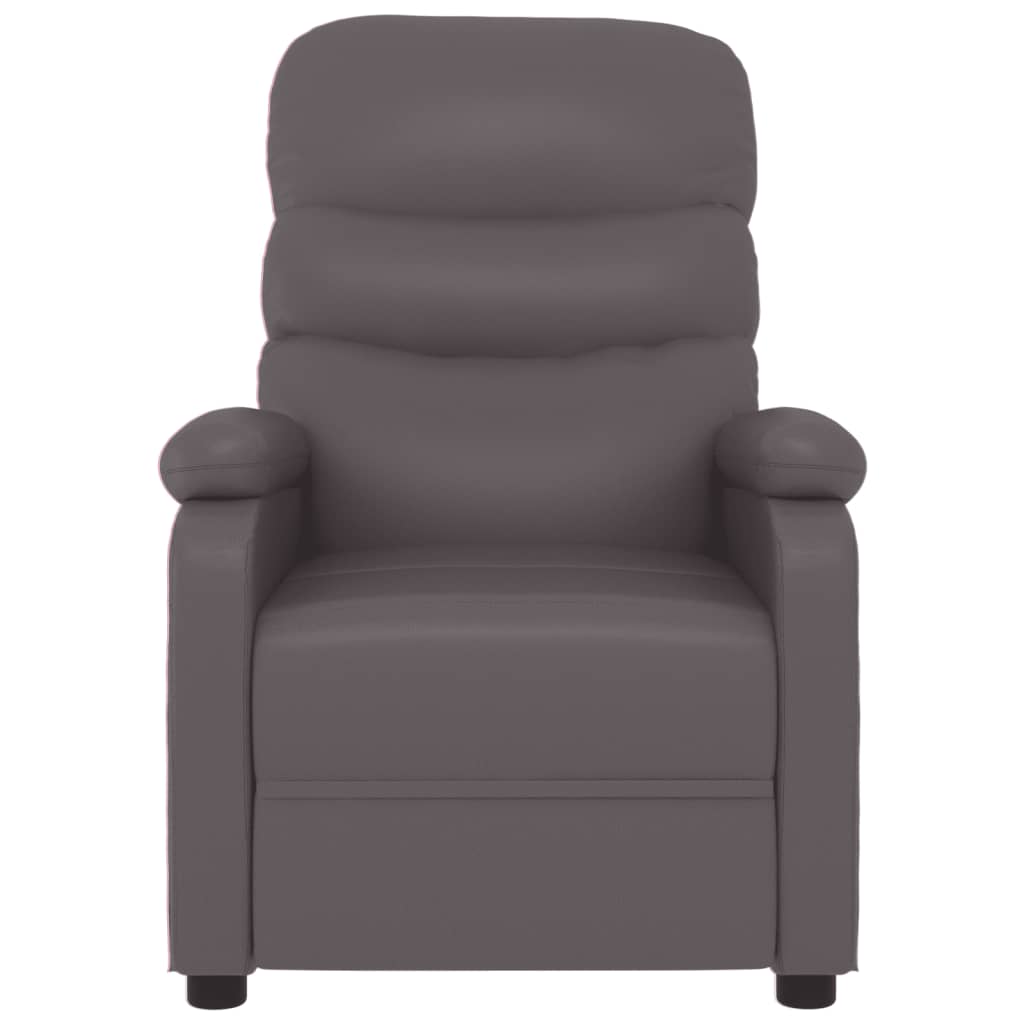 vidaXL Наклоняем стол, сив, изкуствена кожа