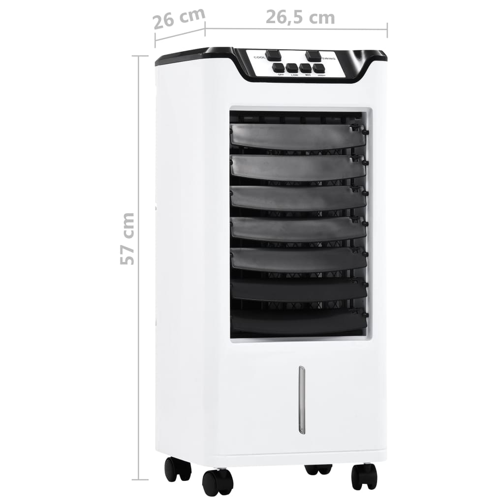 vidaXL 3-в-1 мобилен въздушен охладител, овлажнител, пречиствател 60 W