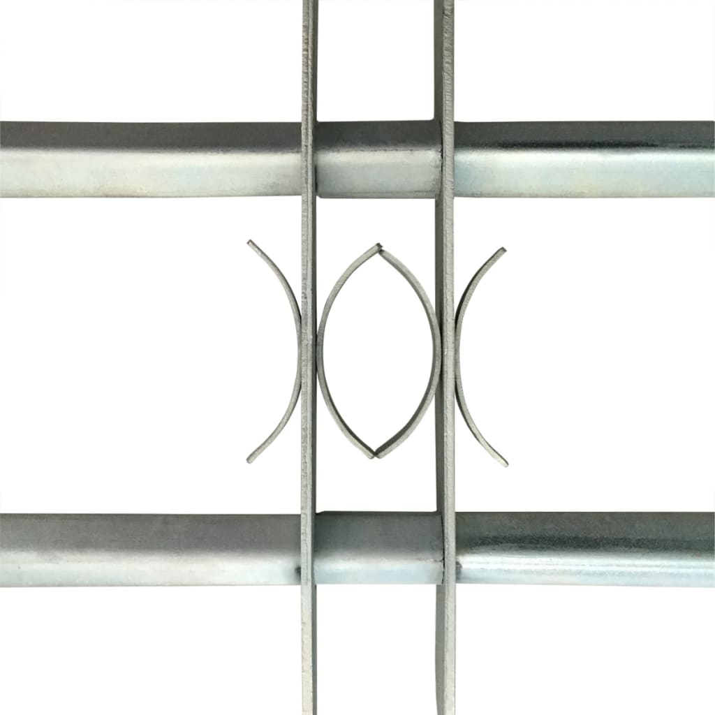 vidaXL Регулируема решетка за прозорци с 2 напречни пръта 1000-1500 мм