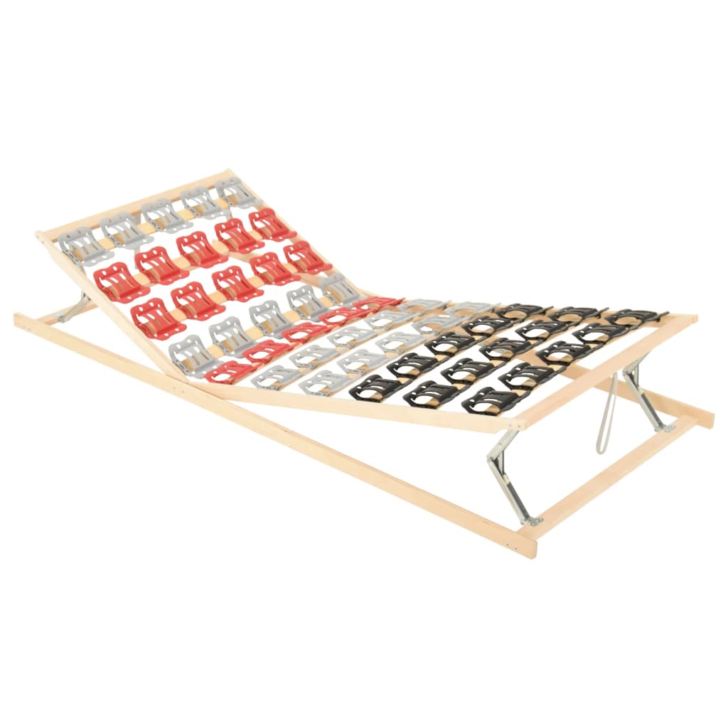 vidaXL Рамка за легло с 12 ламела, регулируеми глава/крака, 100x200 см