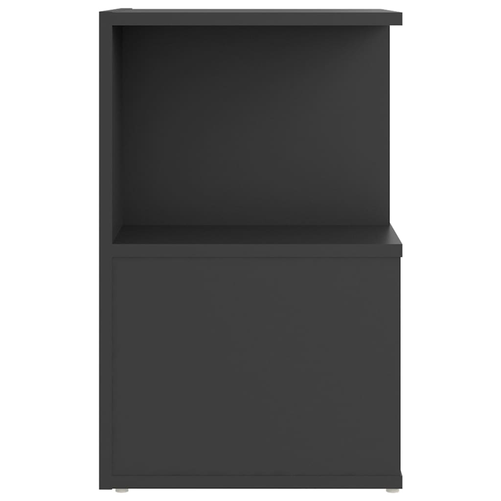 vidaXL Нощни шкафчета, 2 бр, сиви, 35x35x55 см, ПДЧ